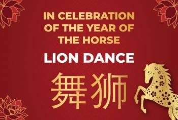 Three lions from the lion dance